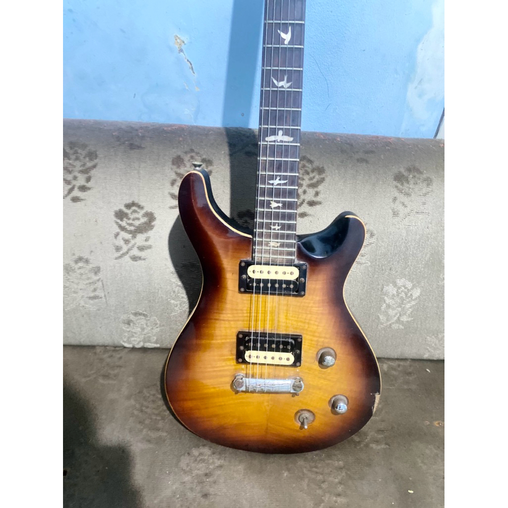 gitar Elektrik PRS SE custom 22 Semi Hollow Vintage Sunburst Second