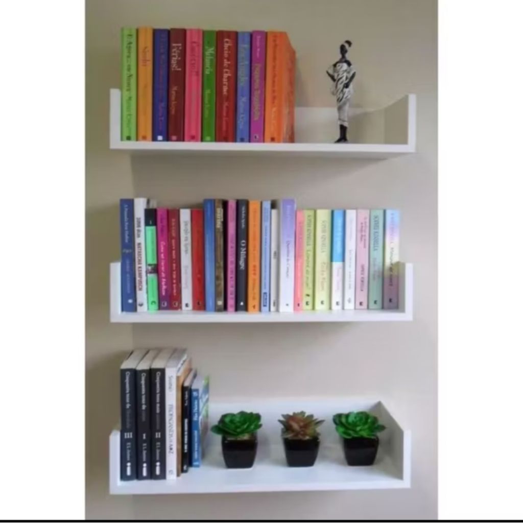 rak buku tempel dinding rak minimalis
