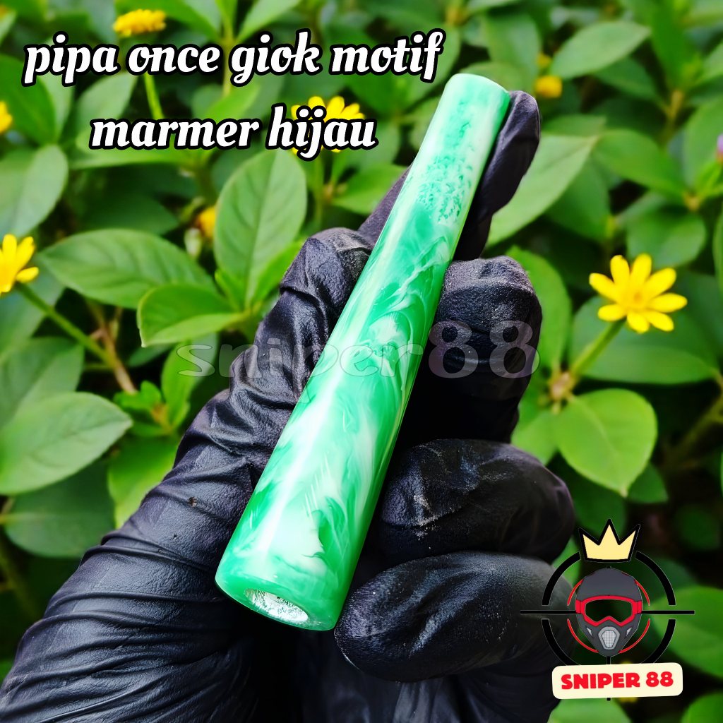 Pipa Once Cangklong Rasa Giok Motif Marmer Hijau Gurih
