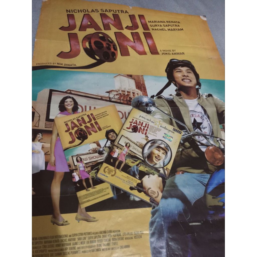 vcd original, poster & buku saku janji joni