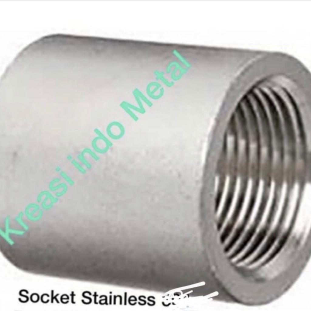 Socket 1 inch / sock npt #3000 / 6000 Npt SS316 stainless 316 coupling