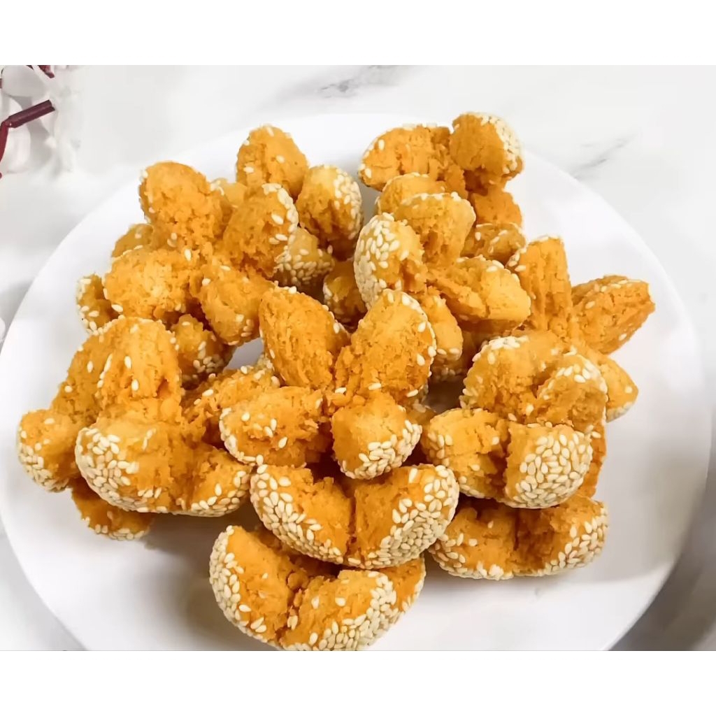 Onde-Onde Ketawa (Pecah) 500 Gram & 1 Kilo - Cemilan Manis Gurih,