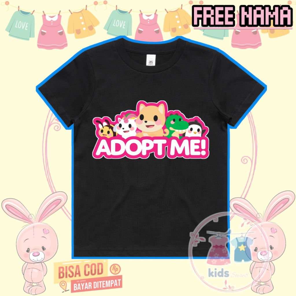KAOS ANAK ROBLOX ADOPT ME PET LUCU ATASAN KAOS T-SHIRT ANAK UNISEX UNTUK LAKI-LAKI DAN PEREMPUAN