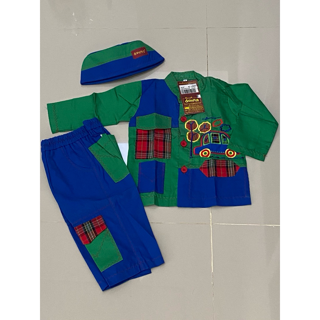 Rumah Dannis | Baju Muslim Koko Anak Laki Laki Baby Balita Setelan Lebaran Dannis