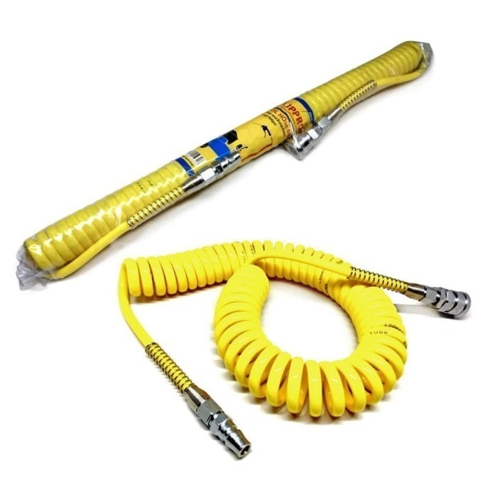 Selang Recoil Hose Lippro 6 Mtr, 9 Mtr / Selang Angin Spiral Kuning Lippro