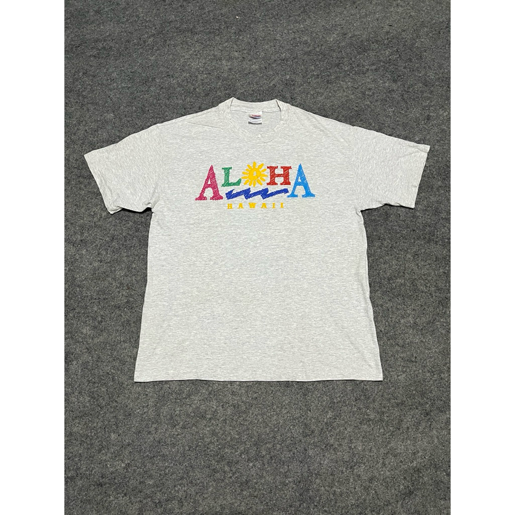 kaos hawaii aloha hanes heavyweight original preloved