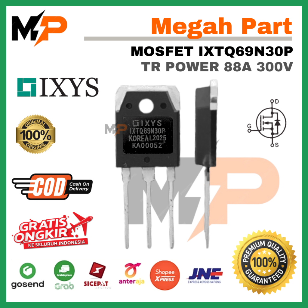 TR Mosfet IXTQ69N30P ORIGINAL KOREA 69A 300v - TR Power IXTQ69N30P IXTQ69N30 - TR Power IXTQ69N30P -