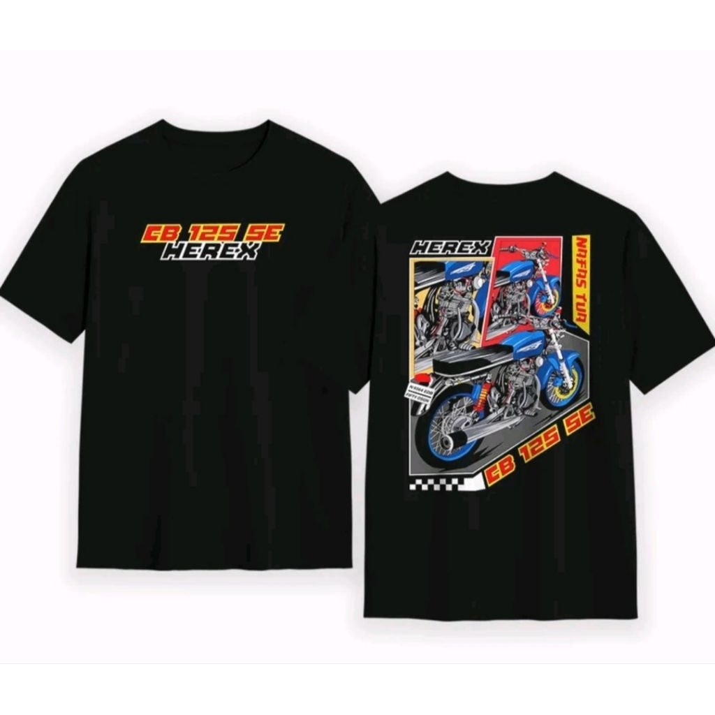 Kaos T-shirt CB 125 SE HEREX Kaos Distro viral unisex