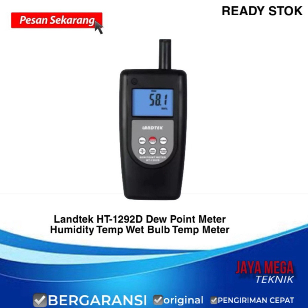 Landtek HT-1292D Dew Point Meter Humidity Temp Wet Bulb Temp Meter