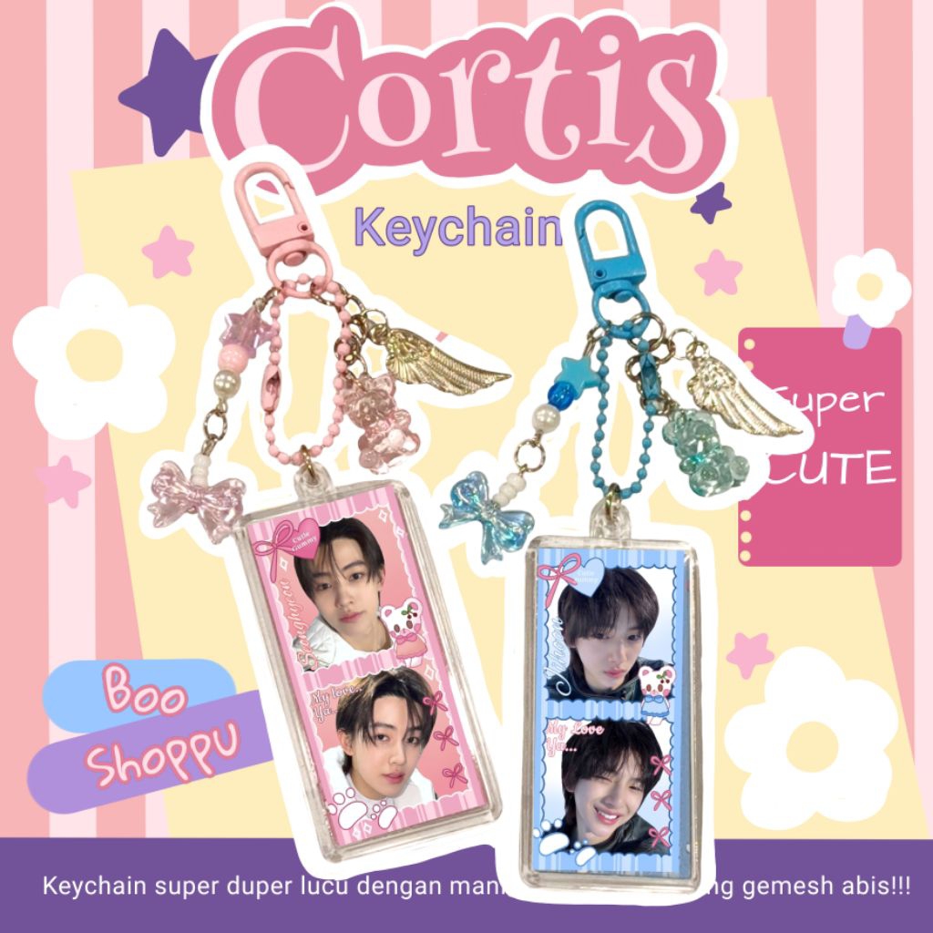 KEYCHAIN PHOTOSTRIP CORTIS/ CORTIS CLEAR KEYCHAIN ACRYLIC/ GANTUNGAN KUNCI CORTIS/ GANCI KEYCHAIN CO