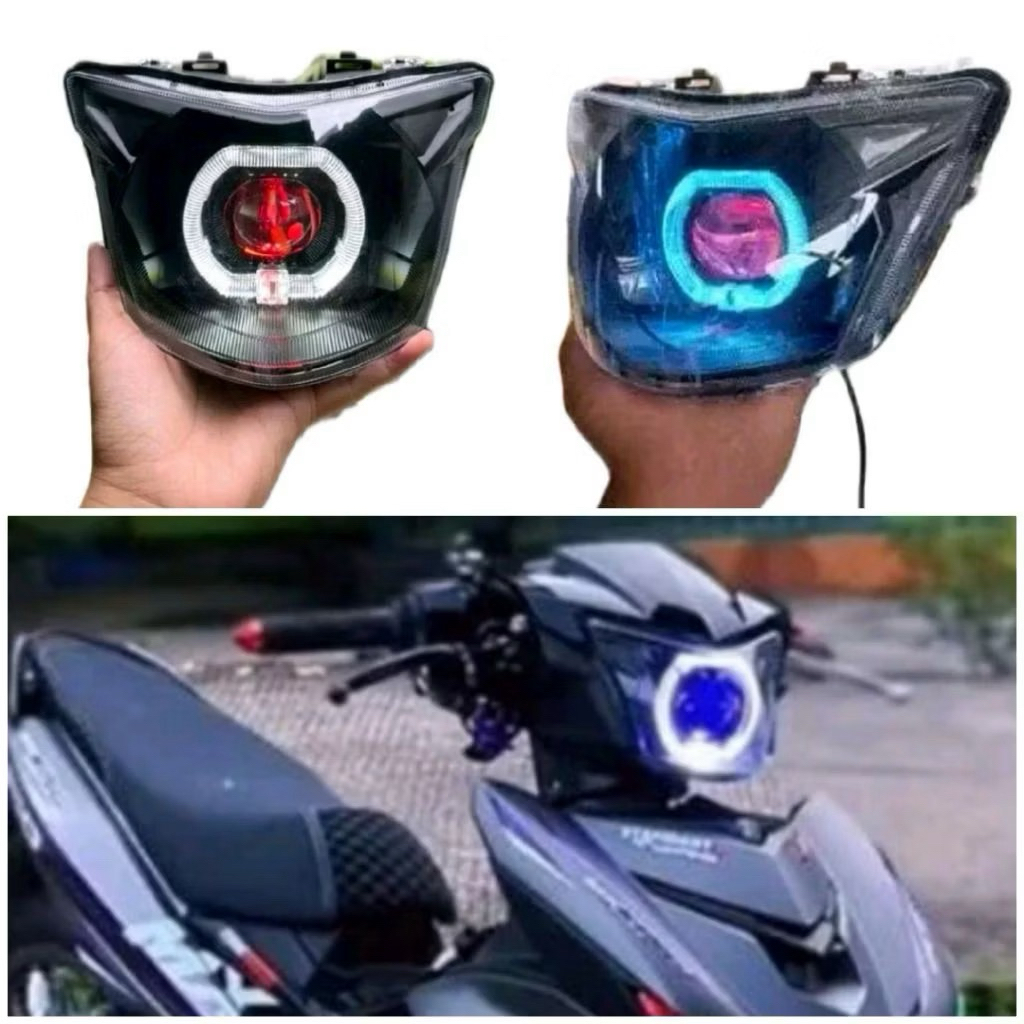 biled fulset jupiter mx new lampu depan projie biled 4,5 inch kupiter mx new