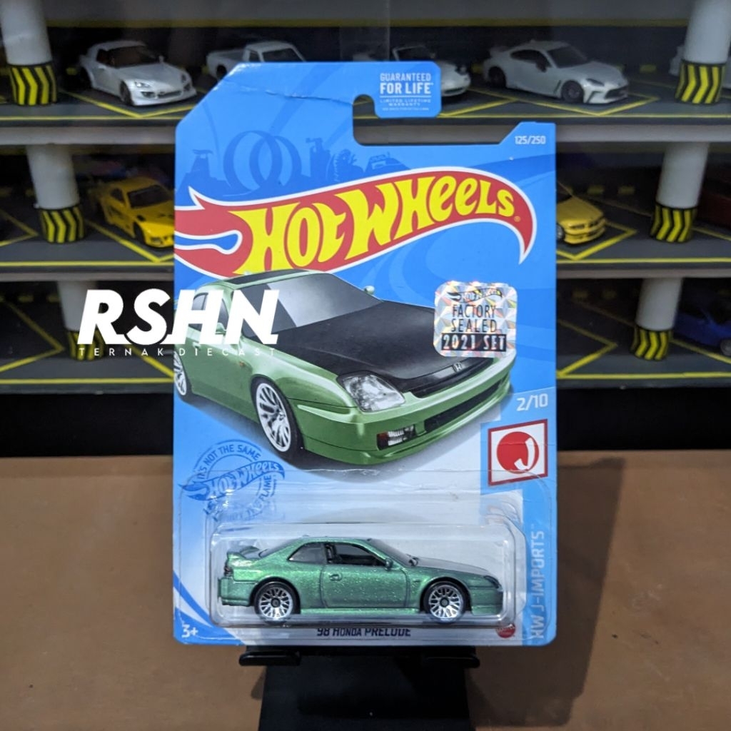 Hot Wheels Honda Prelude Hijau US Card Factory Sealed
