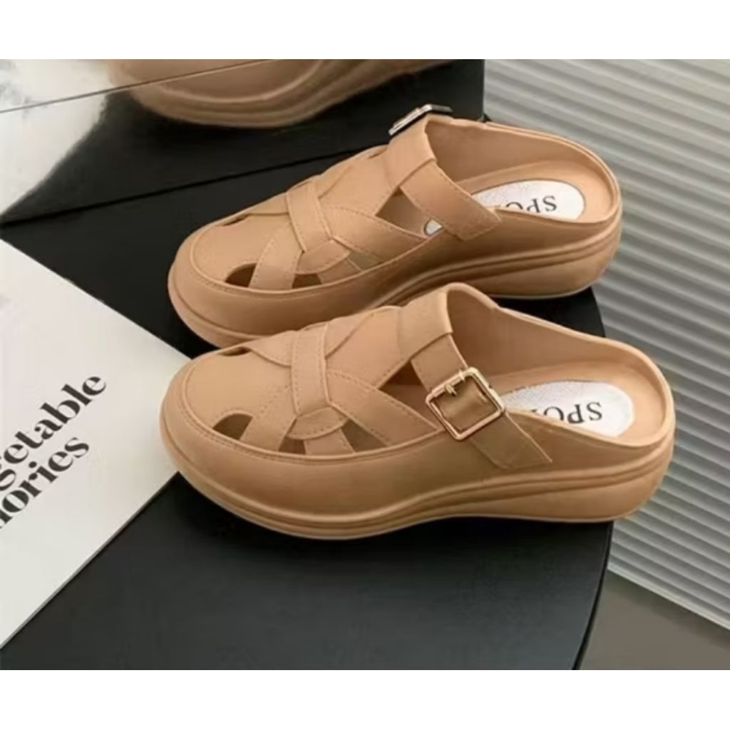 Sandal Wanita Wedges Korea
