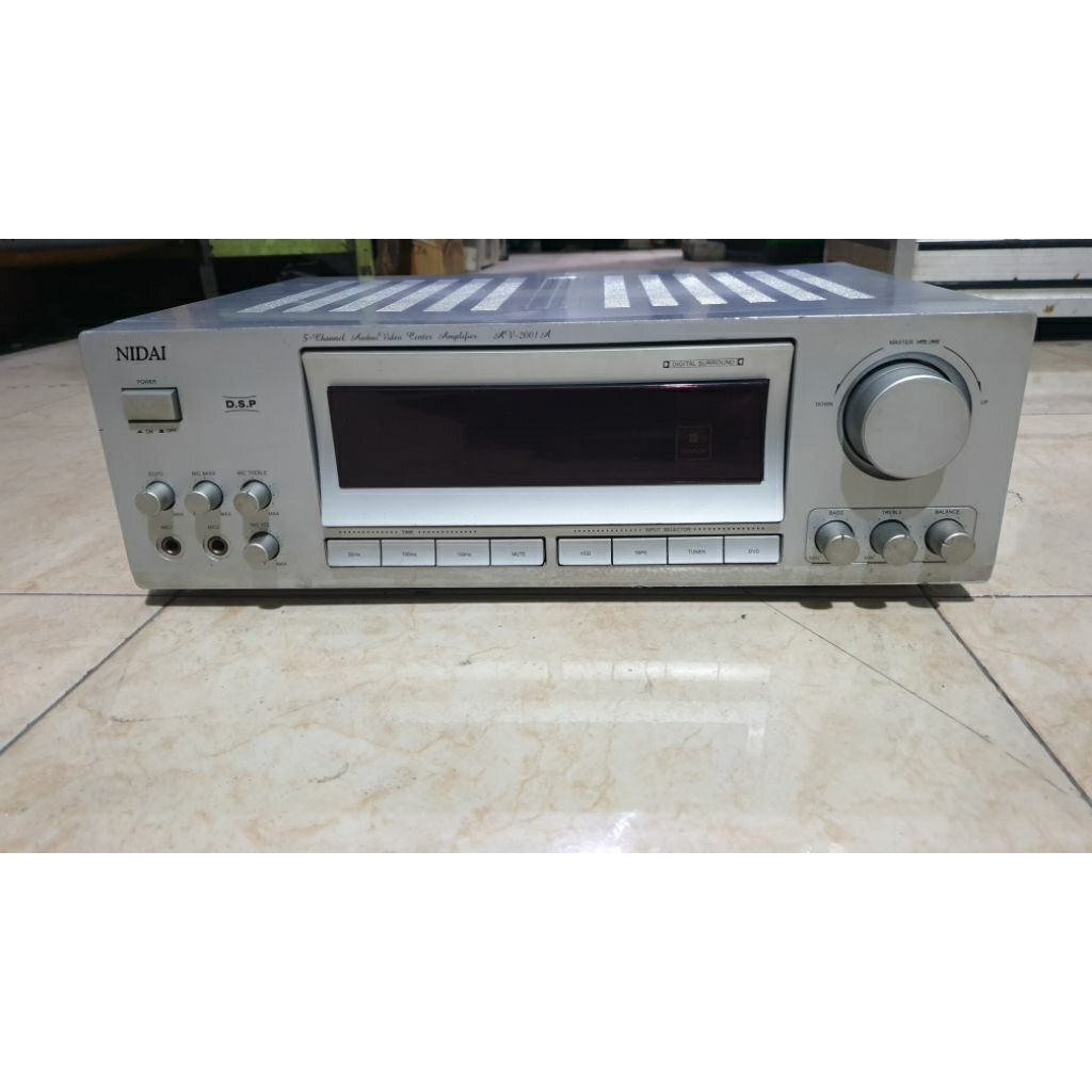 power amplifier karaoke vintage 5.1 nidai av2001a second bekas normal siap pakai sudah di tes