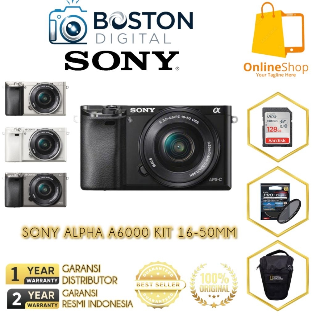 SONY ALPHA A6000 KIT 16-50MM /CAMERA MIRORLESS SONY A6000 KIT 16-50MM
