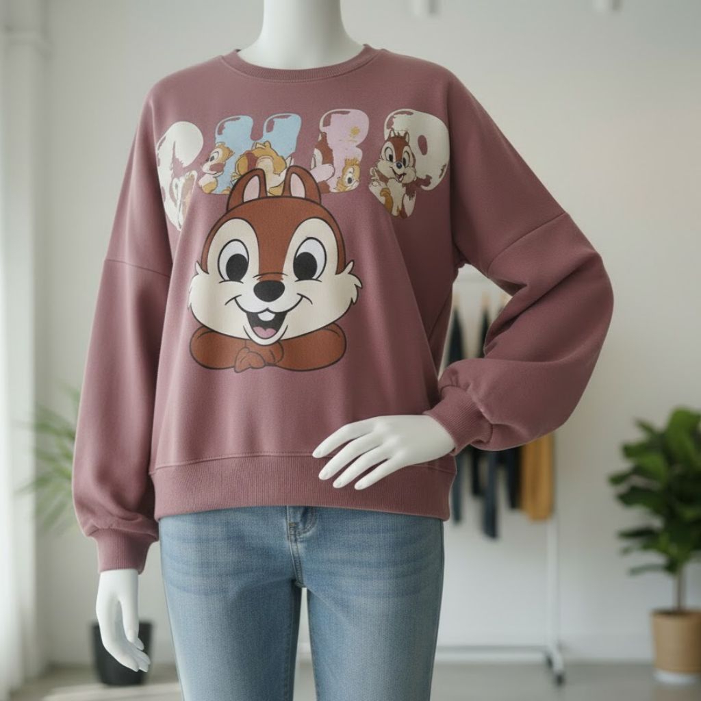 Sweater Oversize - Sweater Sablon - Crewneck Oversize - Crewneck Oversize Lengan Balon