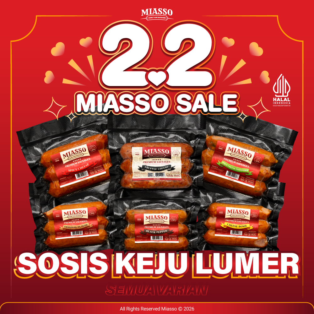 [SPECIAL OFFER] MIASSO - Premium Sausages | All Variant | Sosis Halal Frozen Food