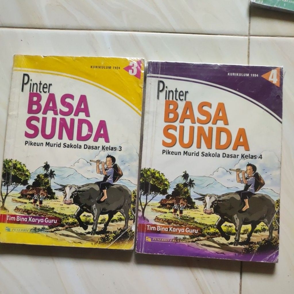 Buku Pinter Basa Sunda SD Kurikulum 1994 Erlangga Original | Preloved