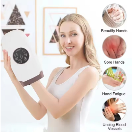 KS Hand Massager for Arthritis and Carpal Tunnel - Wrist massager, Hand massage, Finger Massager Whi