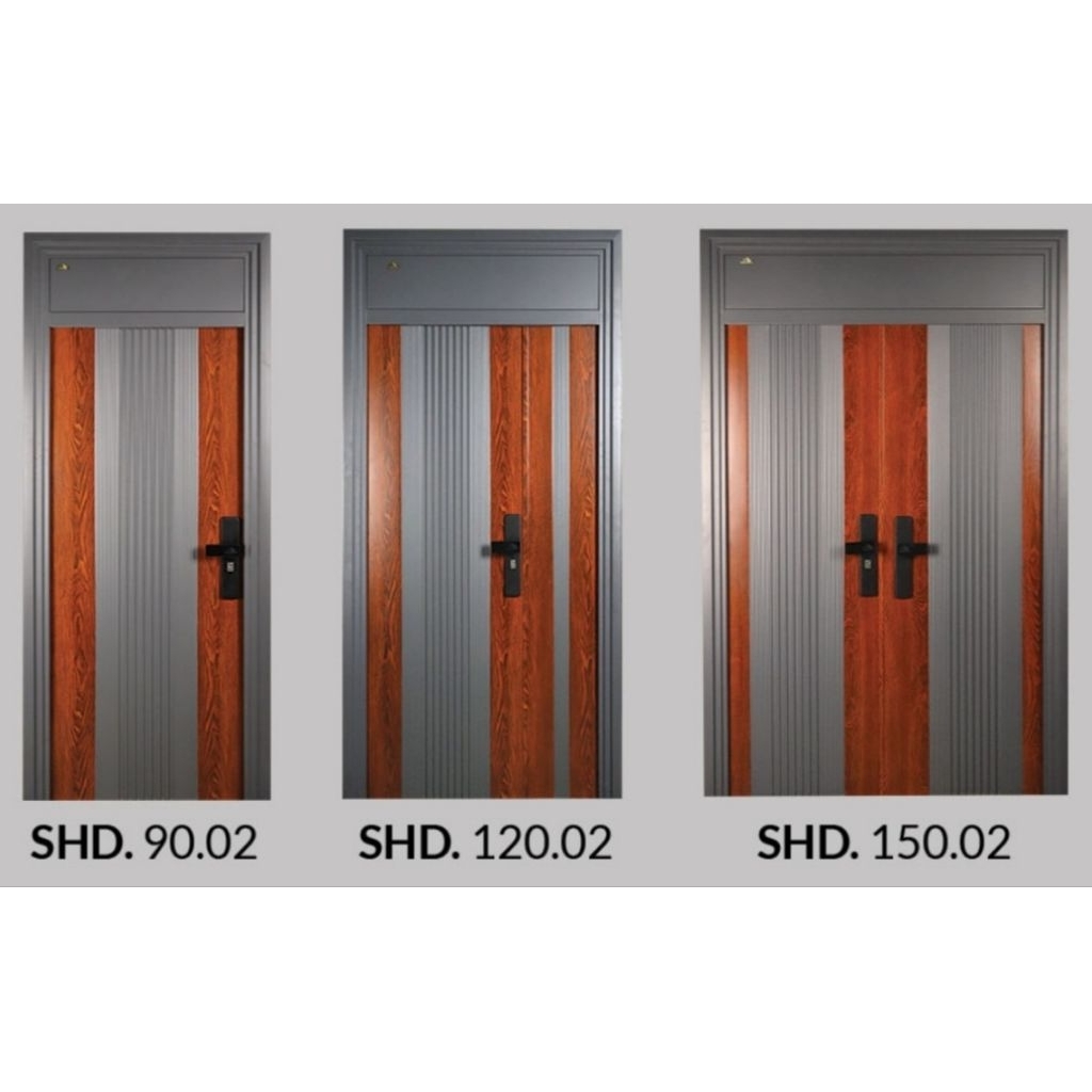 Pintu Baja Fortress Tipe Shield 90.02 Single Door, Shield 120.02 Mother & Son, Shield 150.02 Double 