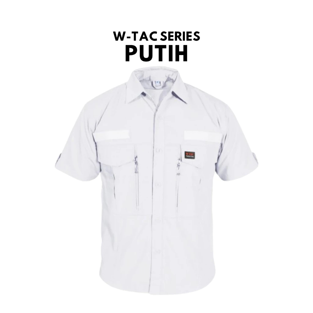 KEMEJA TACTICAL M-TAC LENGAN PENDEK ORIGINAL PRIA KEMEJA KERJA KANTOR OUTDOOR LAPANGAN WARNA PUTIH
