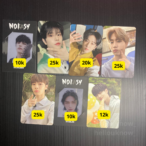 PHOTOCARD STRAY KIDS CHAN CHANGBIN LEEKNOW IN SEUNGMIN HAN HYUNJIN MURAH/ PC STRAY KIDS HOP NOEASY O