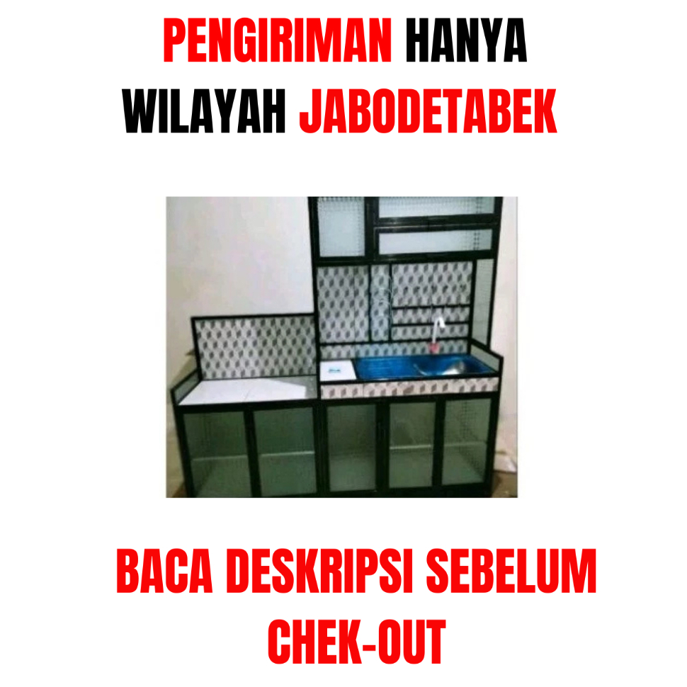 BACA DESKRIPSI / CHT TOKO / rak wastafel kitchen set kompor/rak piring wastafel 5 pintu/rak piring m