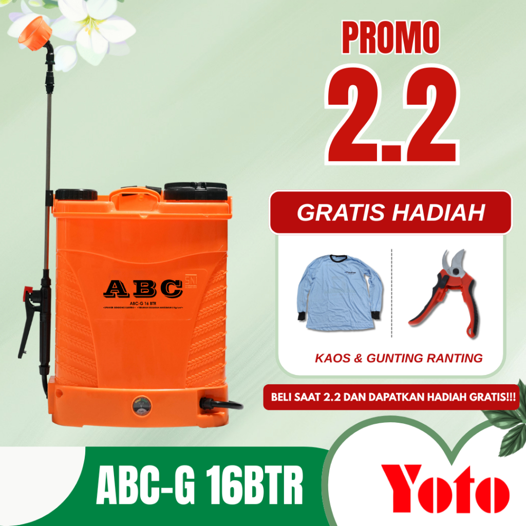 ABC-G 16 Liter Baterai Single Fungsi (ABC-G 16BTR) - Elektrik Sprayer
