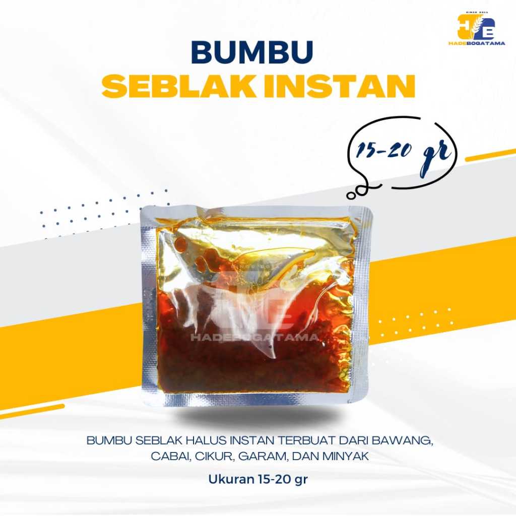 Bumbu Basah Seblak Instant 15 gr / Bumbu Seblak Sachet