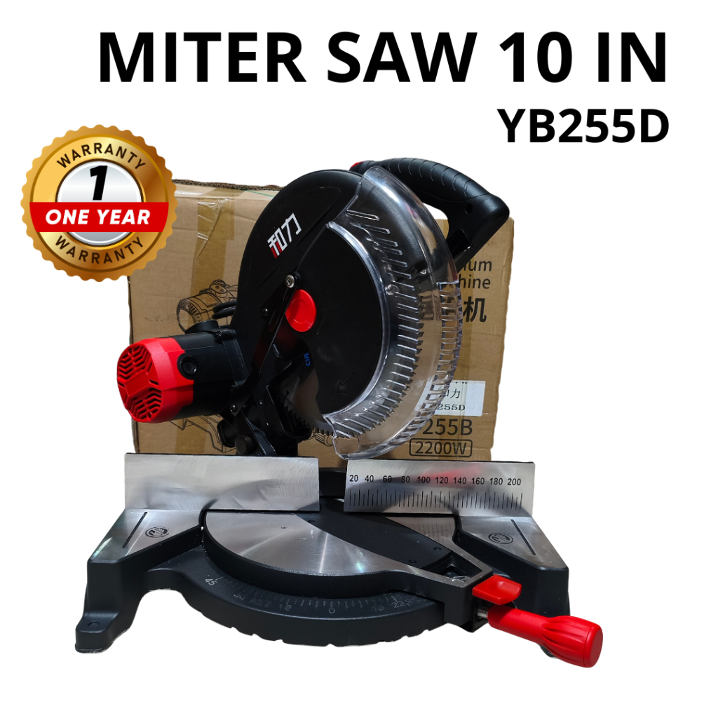 Miter Saw Mesin Potong Alumunium Sliding 10'' INCH YB-255D