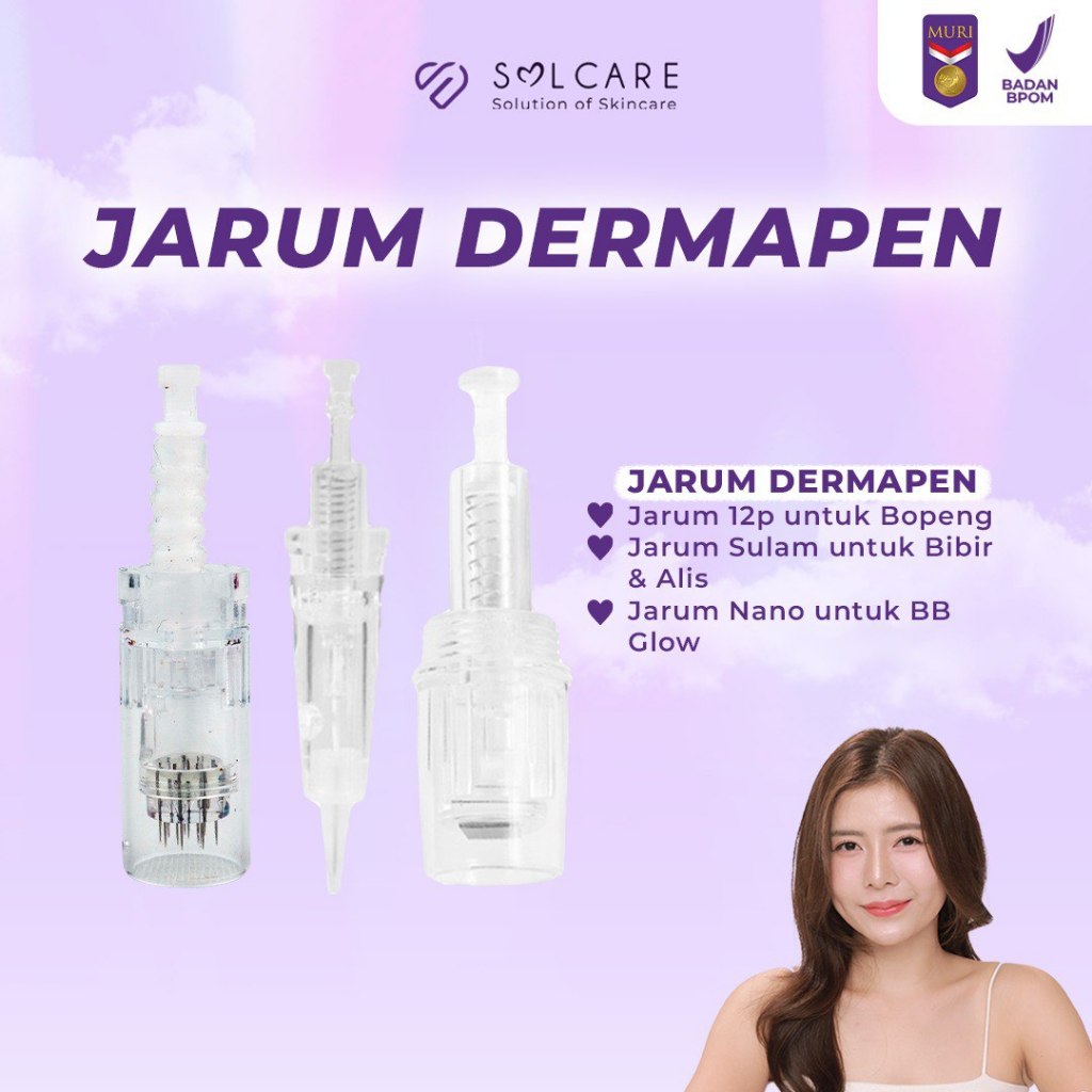 [COD] Solcare Jarum Dermapen - Jarum Sulam, Jarum Bopeng, Jarum BB glow