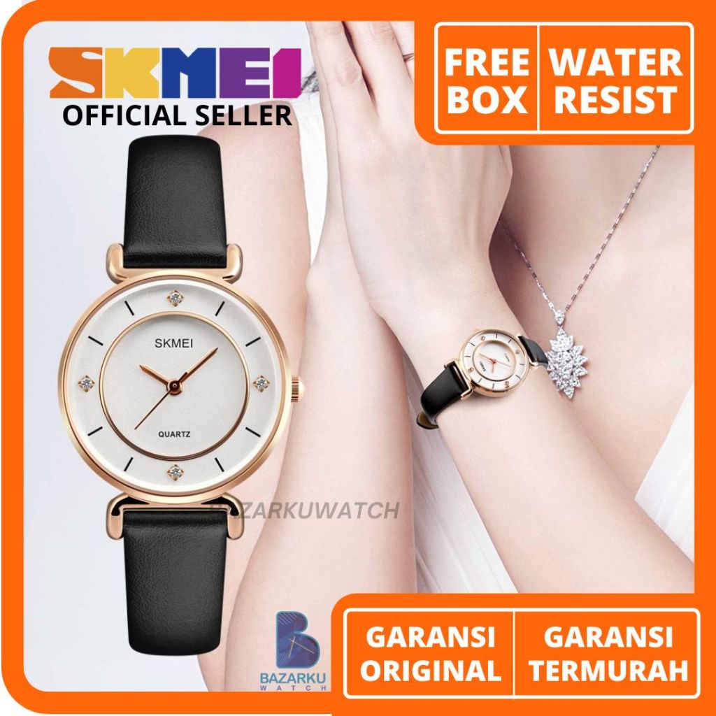 Jam Tangan SKMEI 1330 Jam Skmei Jam Tangan Cewek Jam Tangan Wanita Jam Tangan Kulit Jam Cewek