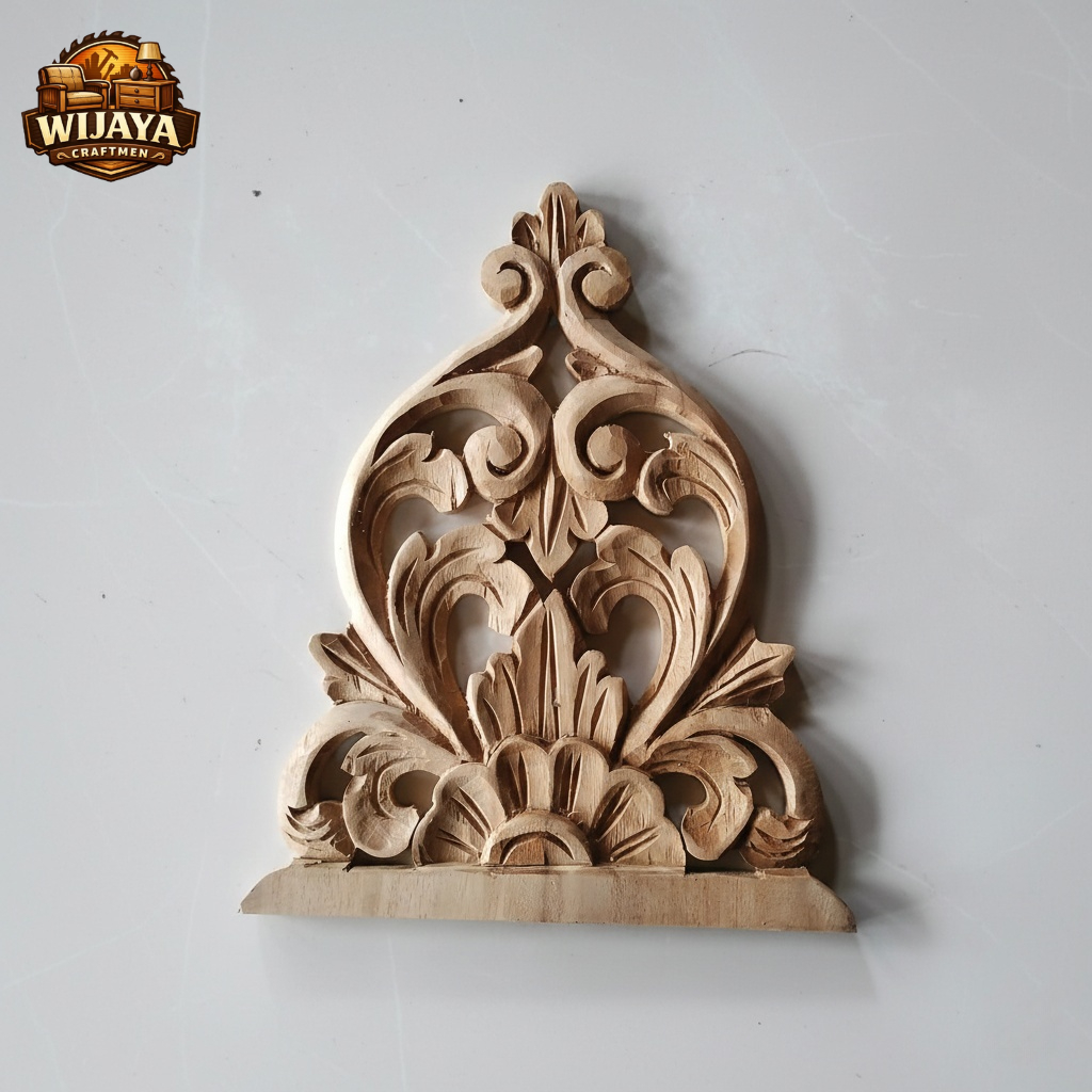 Ukir Tempel Kayu Jati Soko Joglo | Hiasan Tiang Rumah