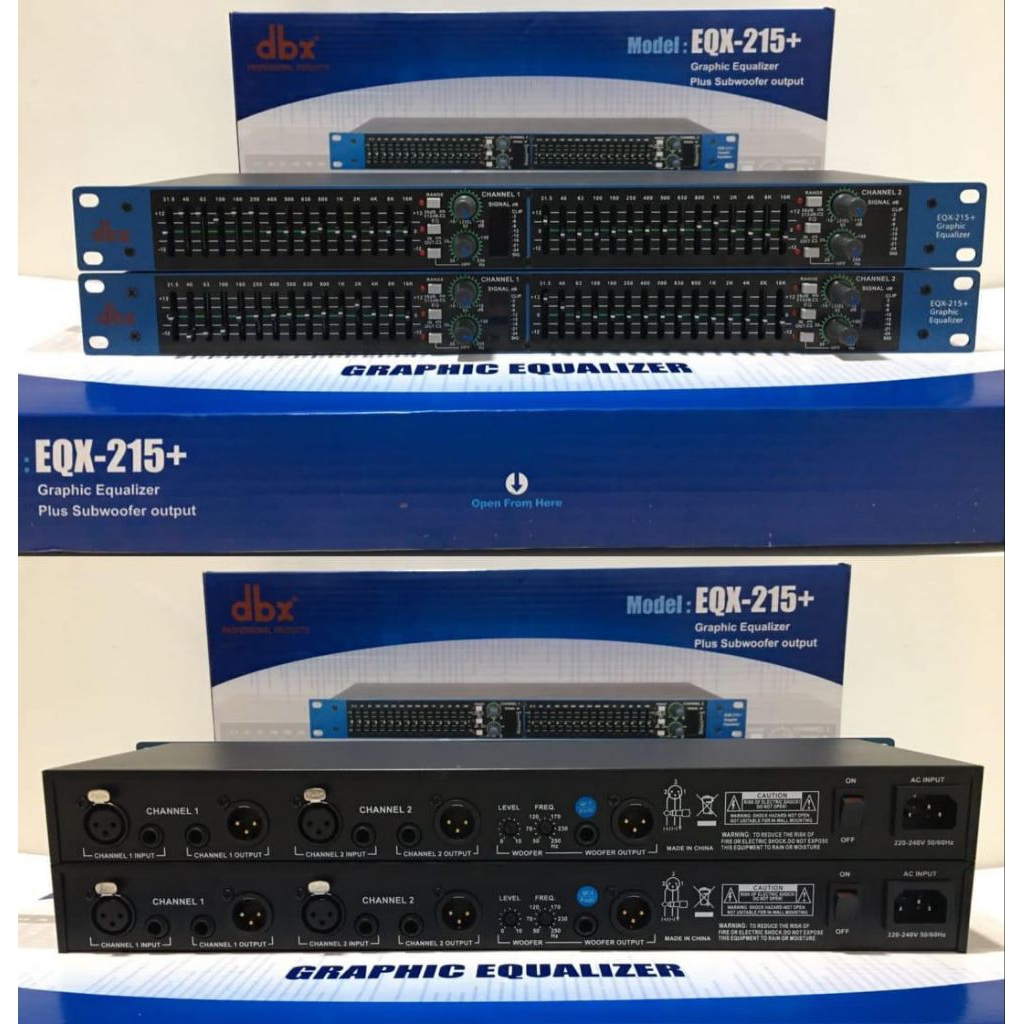 EQUALIZER DBX EQX 215+