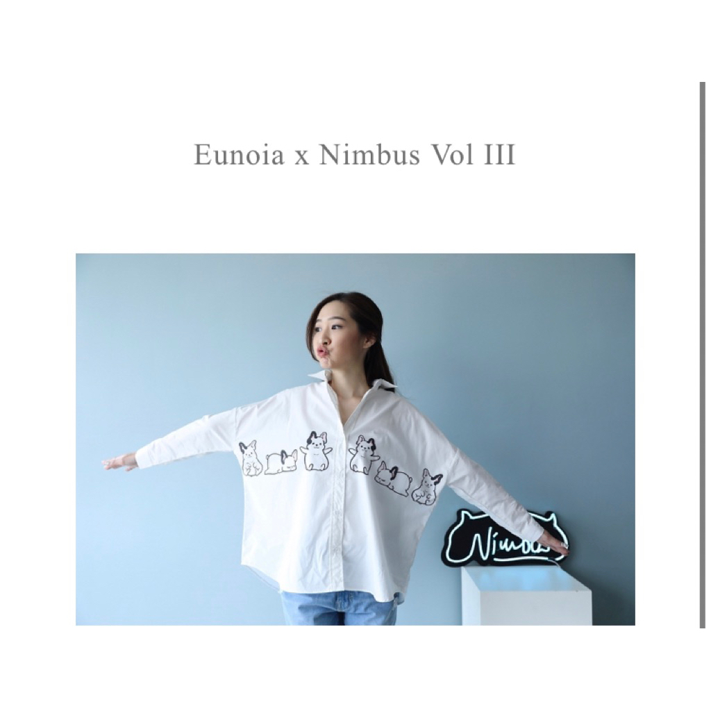 eunoia x nimbus white shirt (preloved)