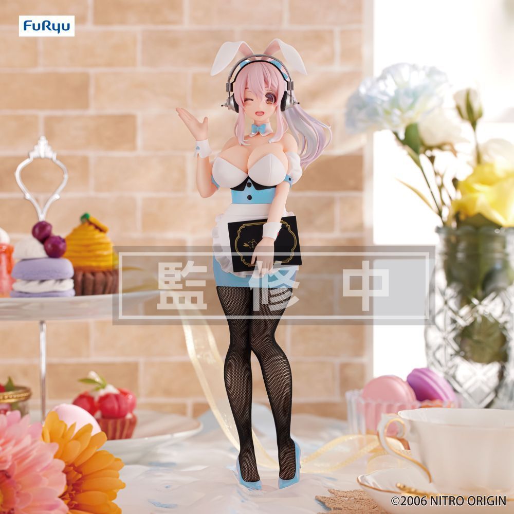 BiCute Bunnies Figure Super Sonico - Waitress Light Blue Color ver. Super Sonico