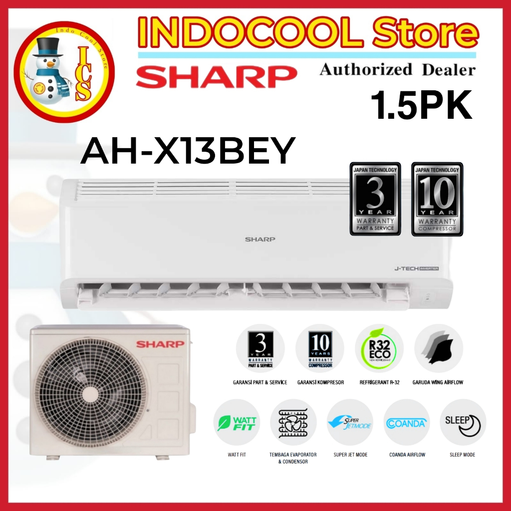Ac Sharp Split 1.5 PK Inverter X13BEY
