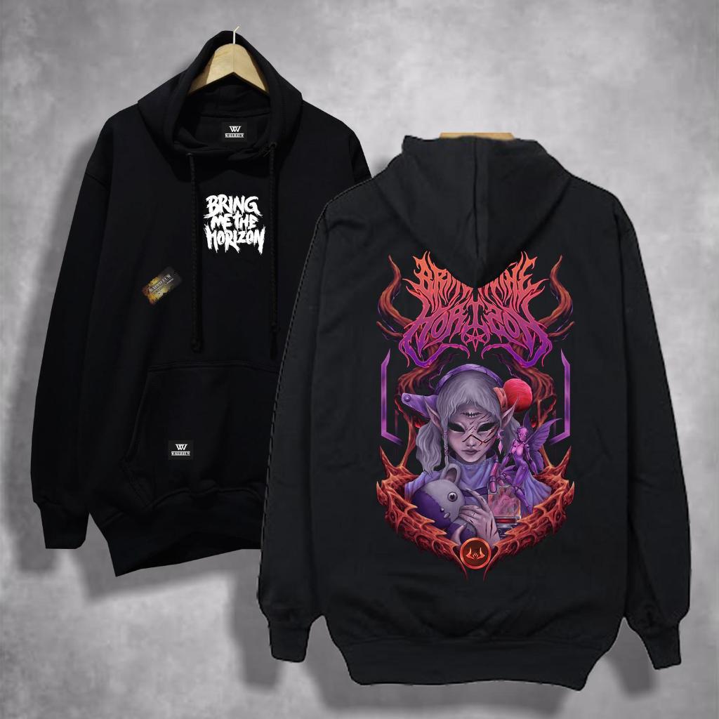 ORIFAKE Hoodie Musik Band Metal BRING ME THE HORIZON ARKANA Unisex Pria Wanita Terbaru 2026 Cotton F