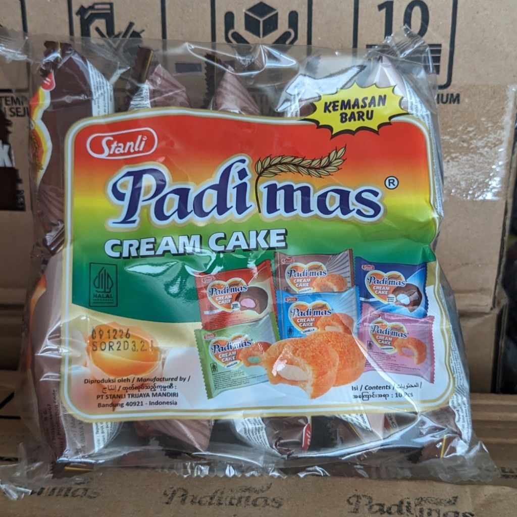 Kue Tradisional Padimas - 3 Varian Rasa:  Coklat, Pandan, Strawberry