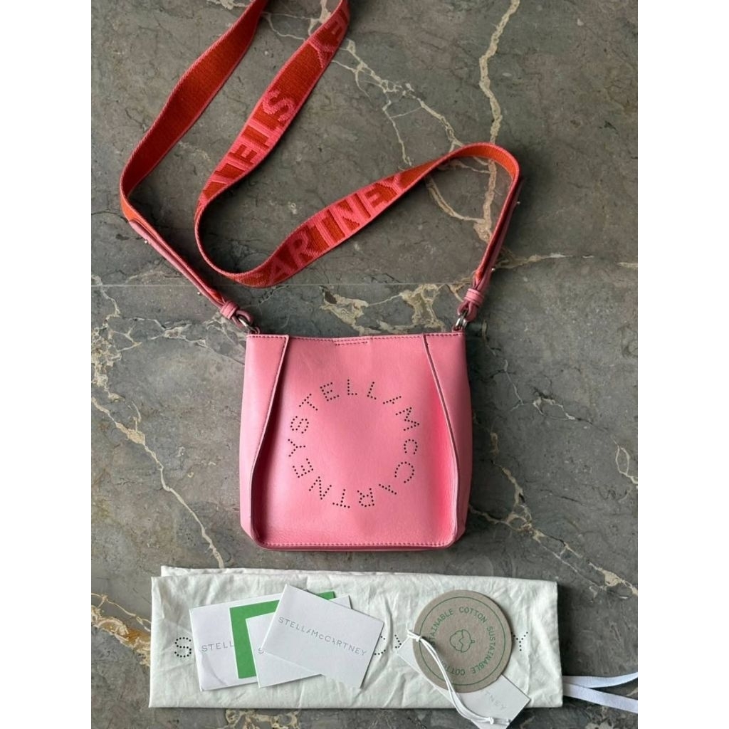 (PL) Stella McCartney Leather Logo mini crosbody Bag