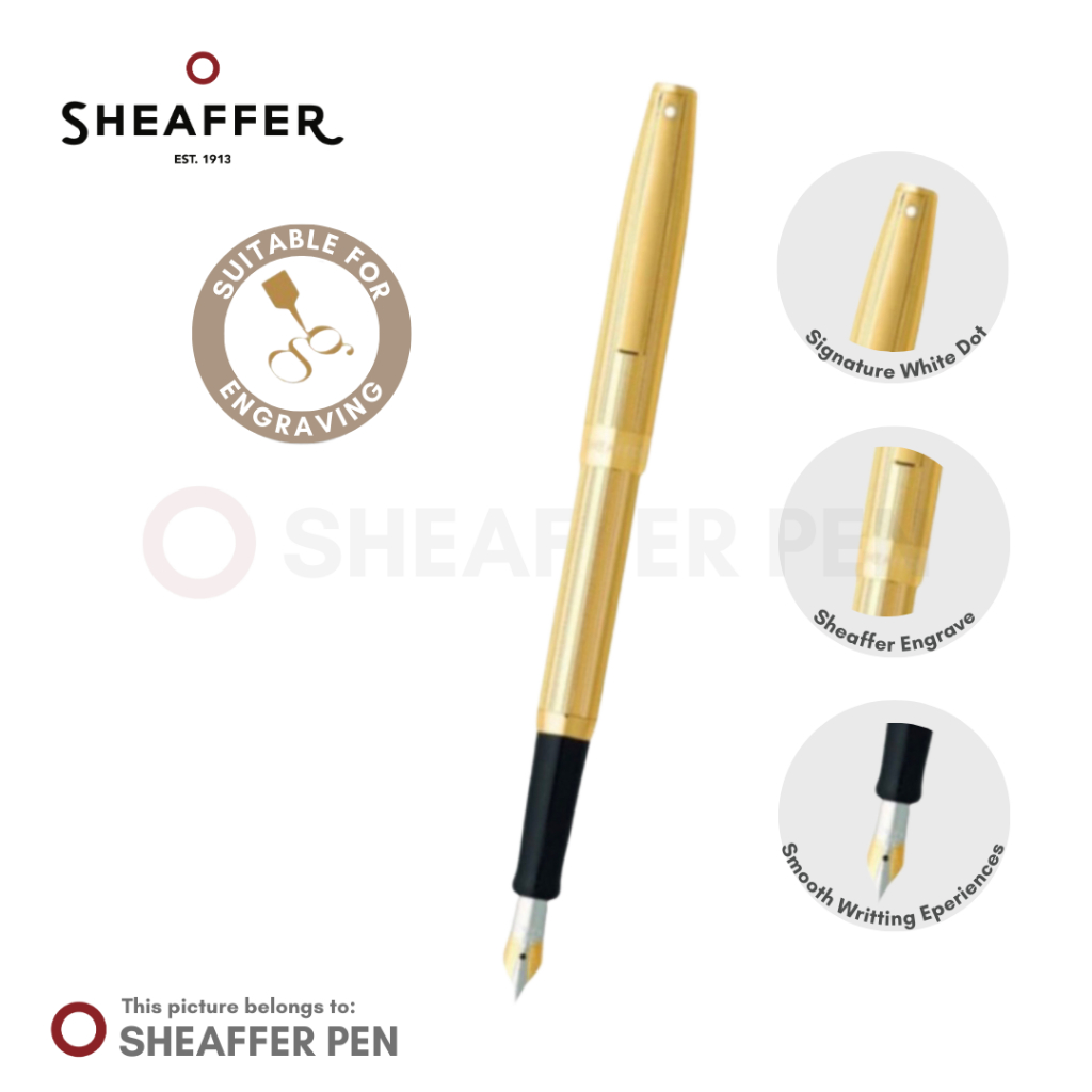 Sheaffer® Sagaris Fluted Gold Tone Fountain Pen