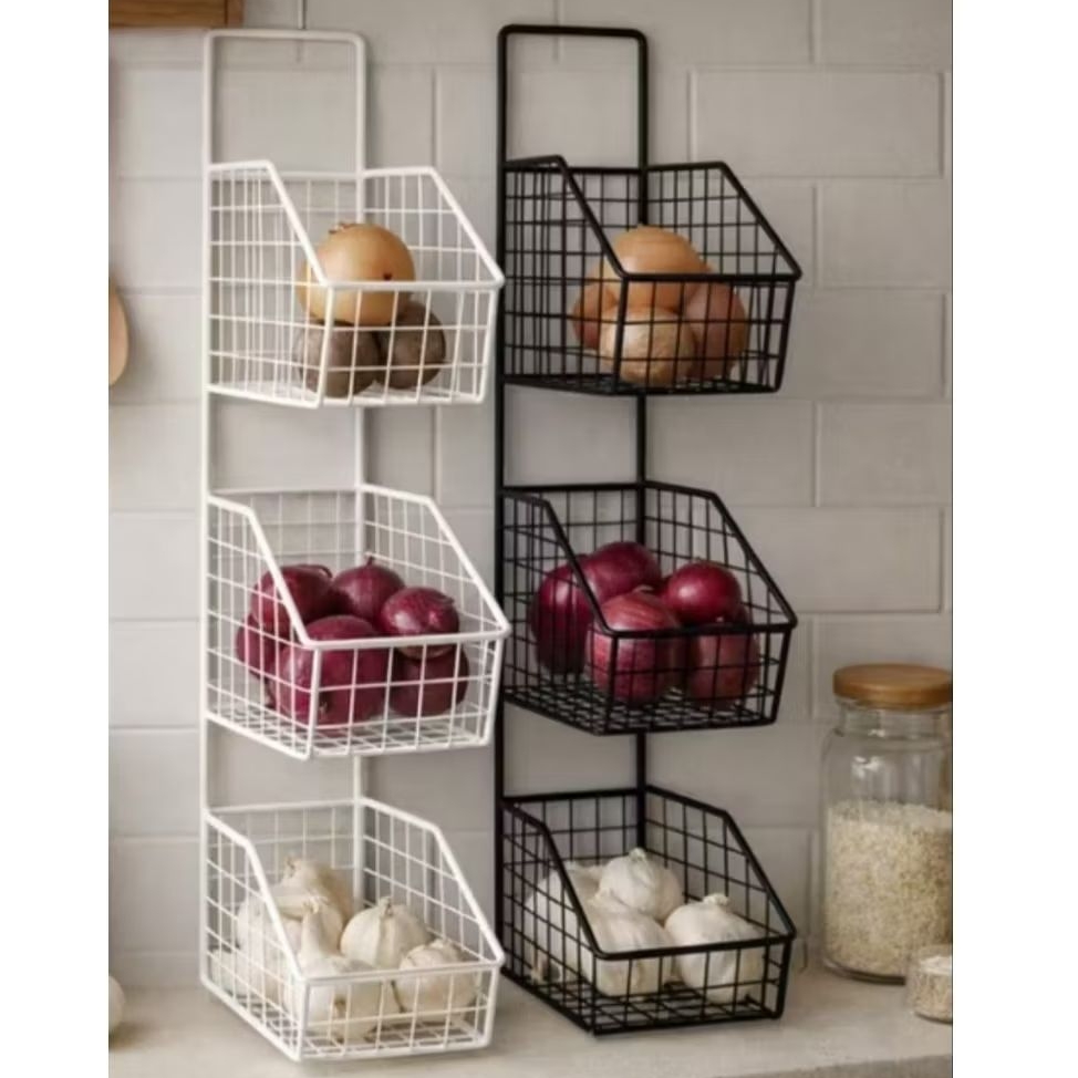 Rak Dapur 3 susun Tempel Dinding/Rak Bumbu Dapur Vertikal