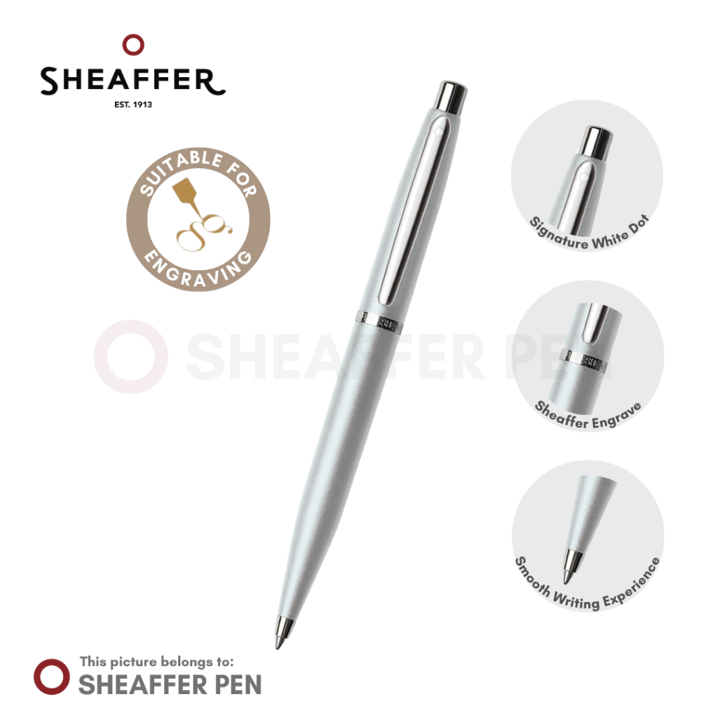 Sheaffer® VFM Strobe Silver Ballpoint Pen