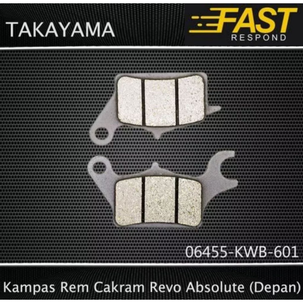 Dispad Kampas Rem Cakram Revo Absolute, Blade Asli BARU Takayama
