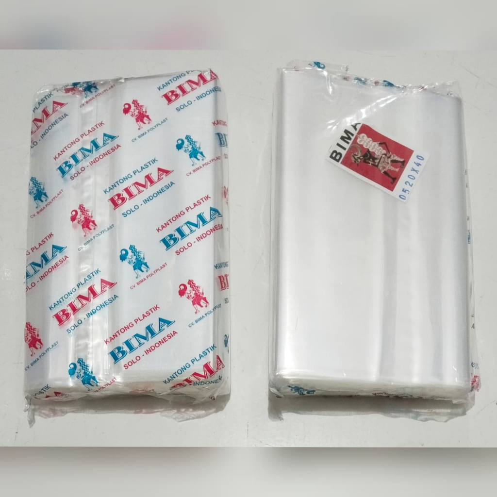 Plastik PP bening tebal 05 plastik keripik tebal / plastik kaku bening tebal / plastik makanan kerin