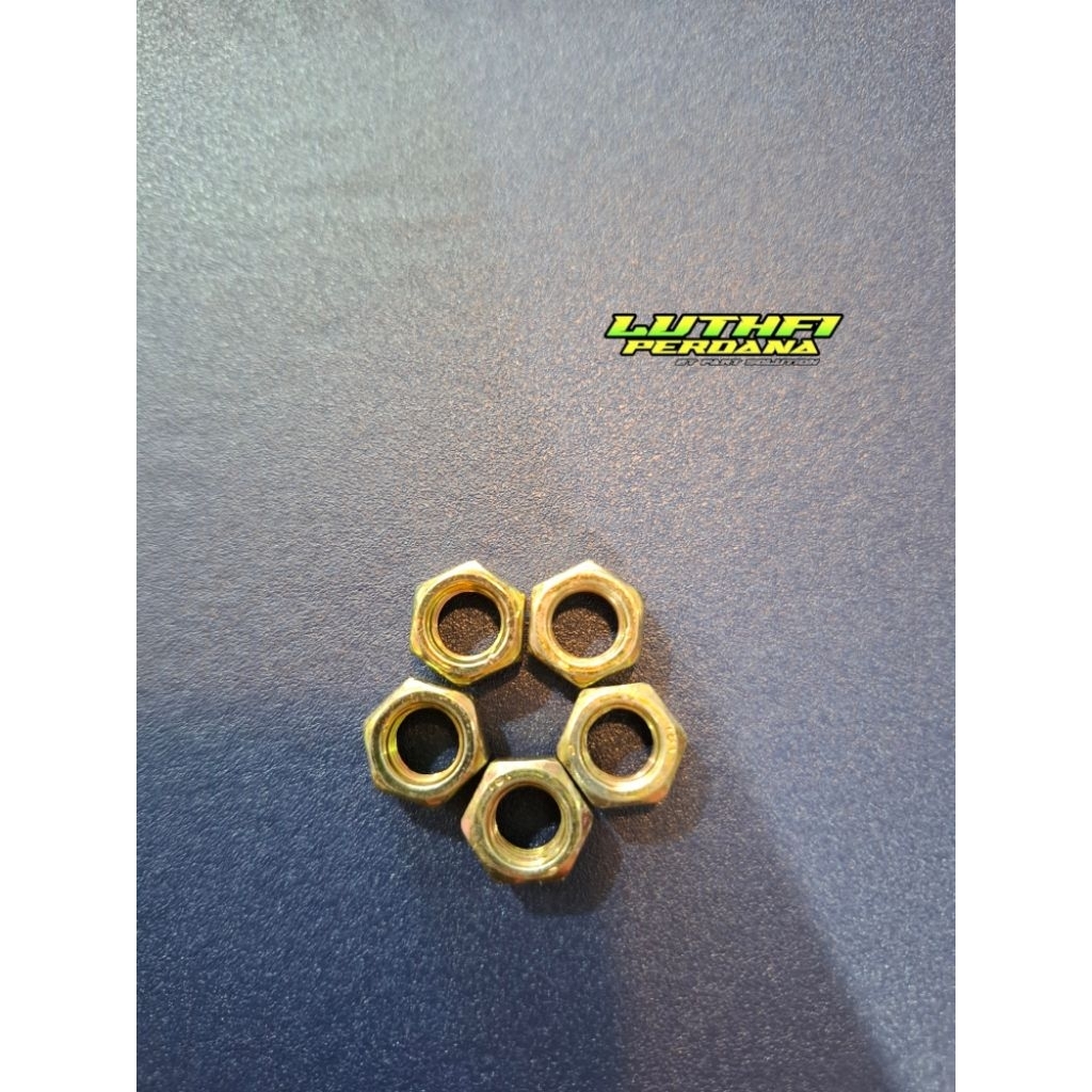 NUT M8 GALVANIS STAINLESS BAUT DRAT 12