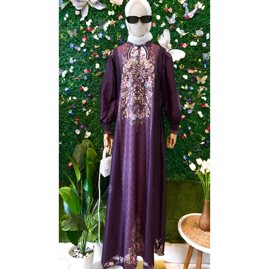 Gamis Bordir Mewah | Gamis Pesta Lebaran Wanita | Gamis Wanita | Baju Muslim