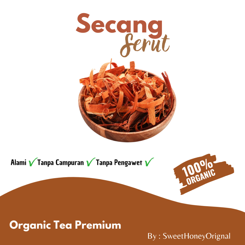 Kayu Secang Serut - Secang Serut Kering Asli | Bahan Wedang & Teh Herbal