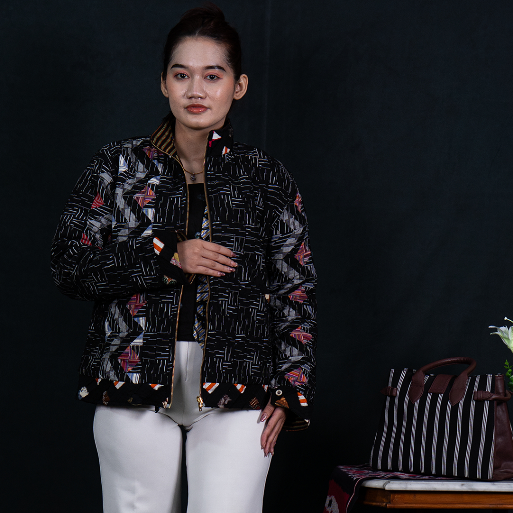 Jaket Premium Tenun Patchwork  Prasojo by Rani