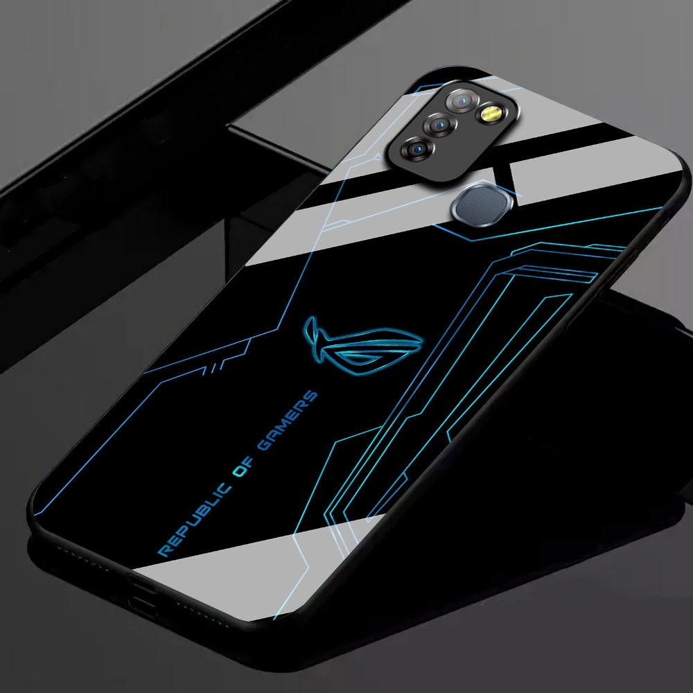 KK29 Softcase Glass Hp Terbaru For Infinix Smart 5/Smart 6 RAM 3 silikon Hp ada pelindung camera Cas